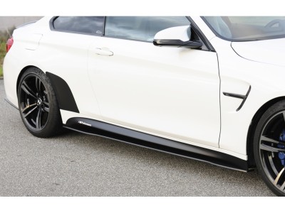BMW 3 Series F80 M3 Recto Carbon Fiber Side Skirt Extensions
