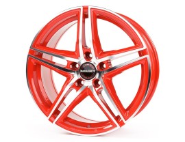 Borbet Premium XRT Racetrack Red Polished Felge
