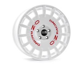 OZ Sport Rally Race White Red Lettering Wheel