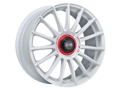 OZ Sport Superturismo Evoluzione WRC Race White Red Lettering Wheel