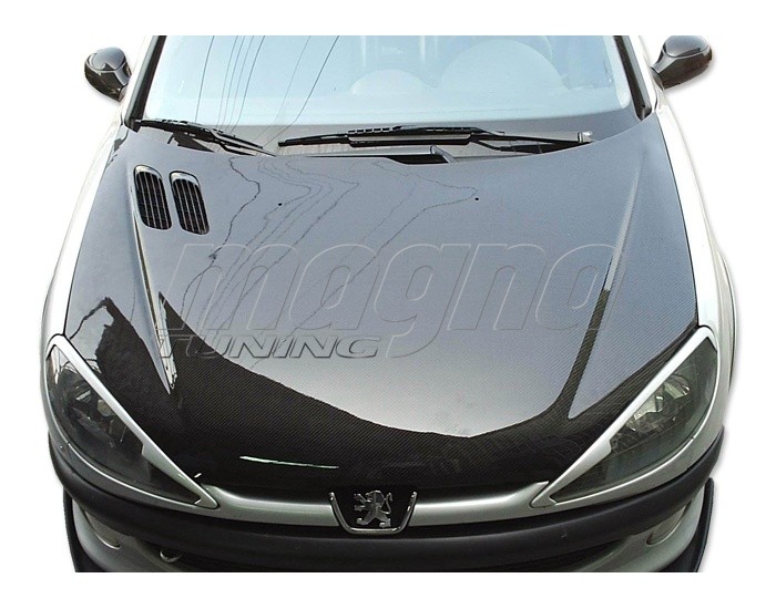 Peugeot 206 OEM Karbon Motorhazteto